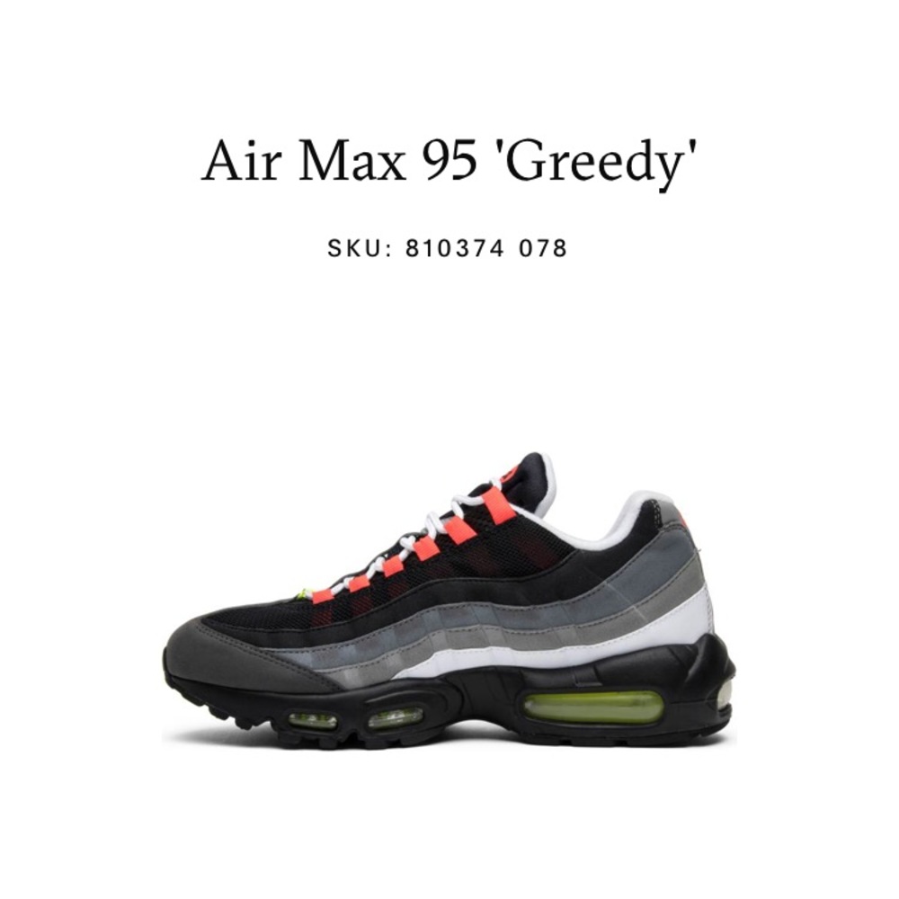 Rare Air Max 95’s (Greedy Collection)